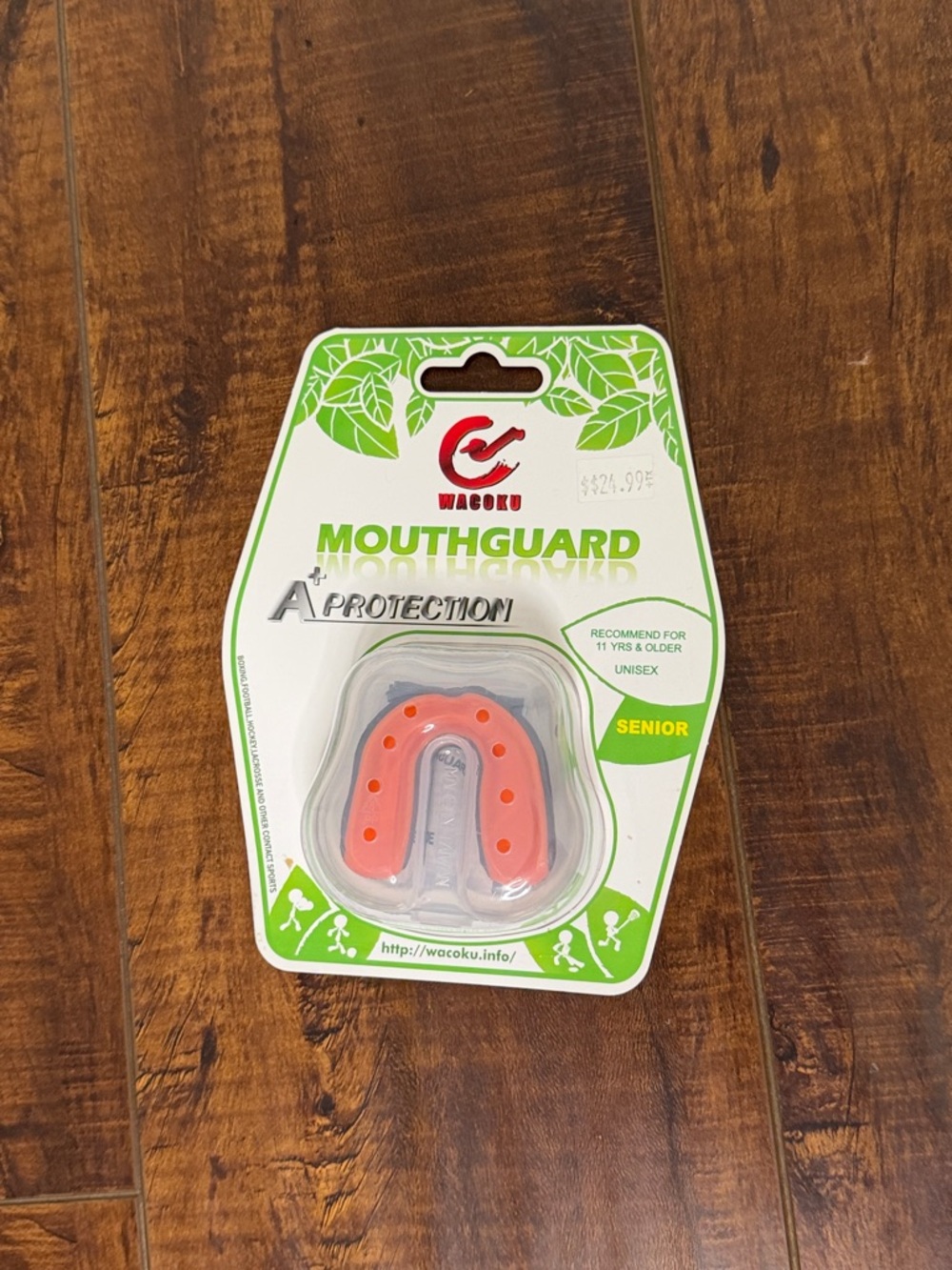 Wacoku Orange Senior Mouthguard